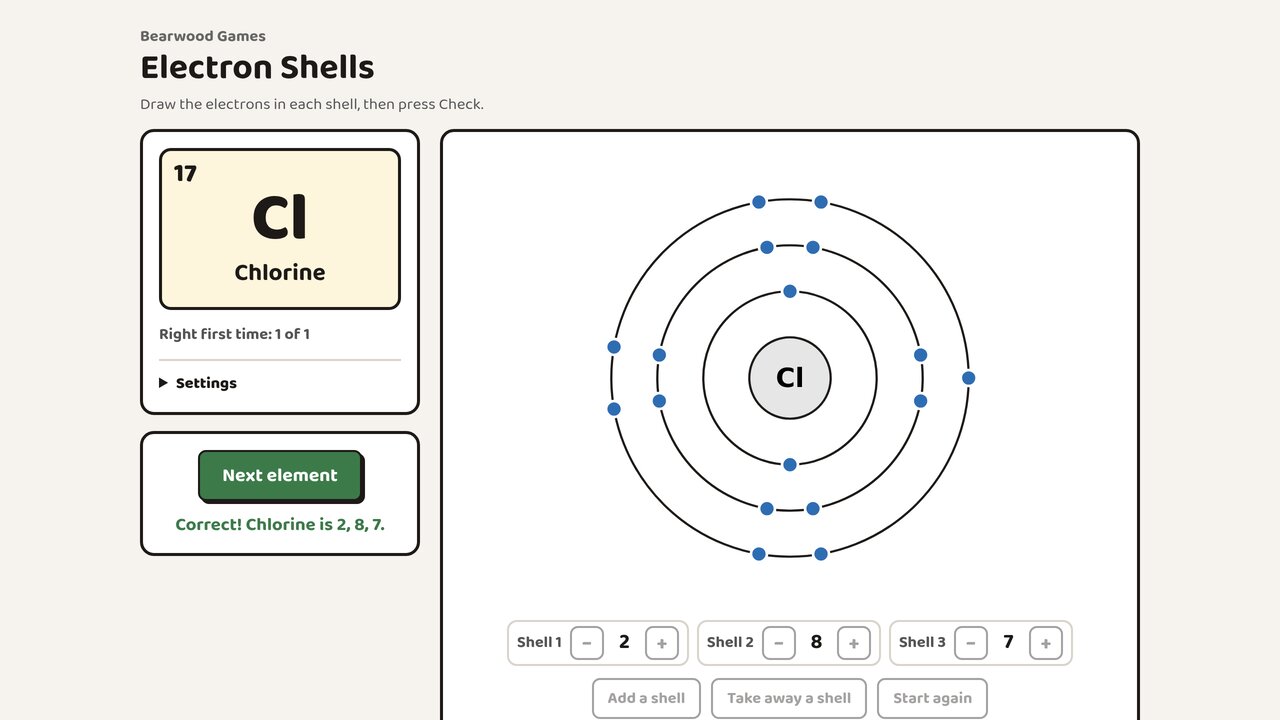 Electron Shells screenshot